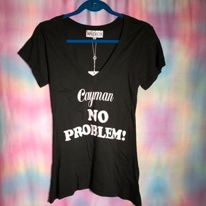 WILDFOX cayman no problem v neck shirt
